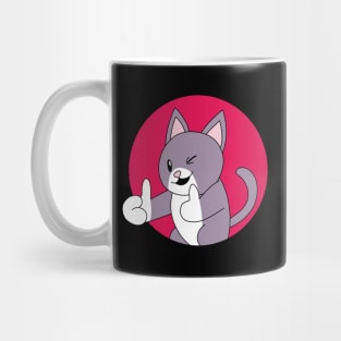 Cat Two Thumbs up Mug